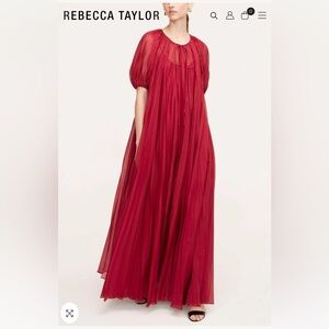Rebecca Taylor Sunburst Pleat dress